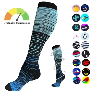 1-Pair Gradient Compression Socks ( 15-20MMHG) | Actinput