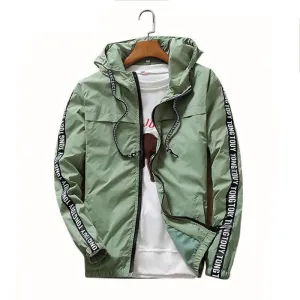 100% High bomber jacket Men Jacket ,Men Causal Hooded Jacket,Men Thin Windbreaker Zipper Coats Outwear