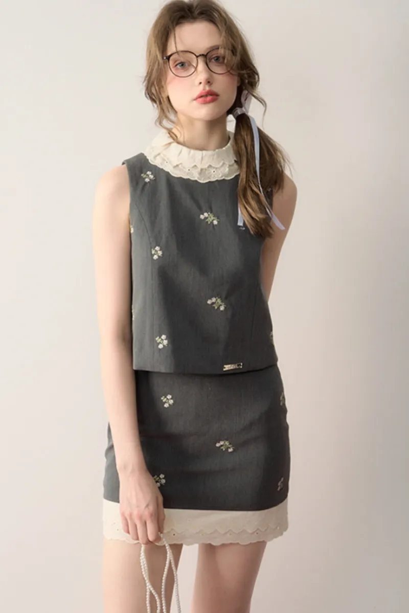 2-Design Sweet Suit Top / Skirt