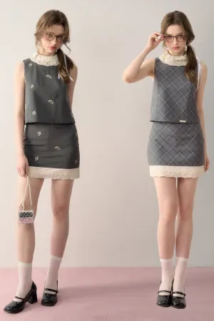 2-Design Sweet Suit Top / Skirt