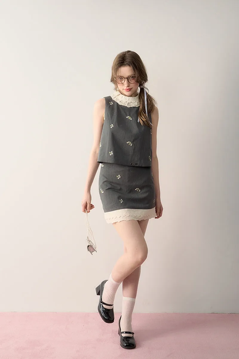 2-Design Sweet Suit Top / Skirt