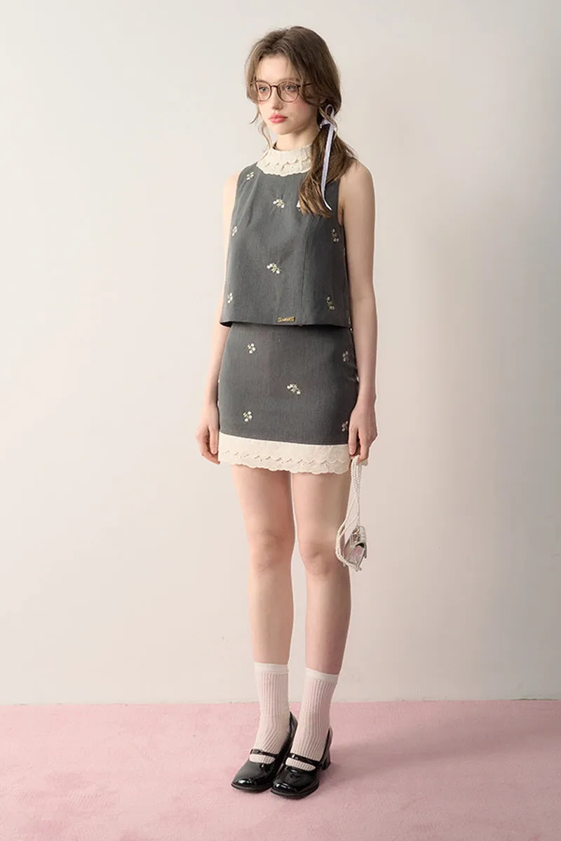 2-Design Sweet Suit Top / Skirt