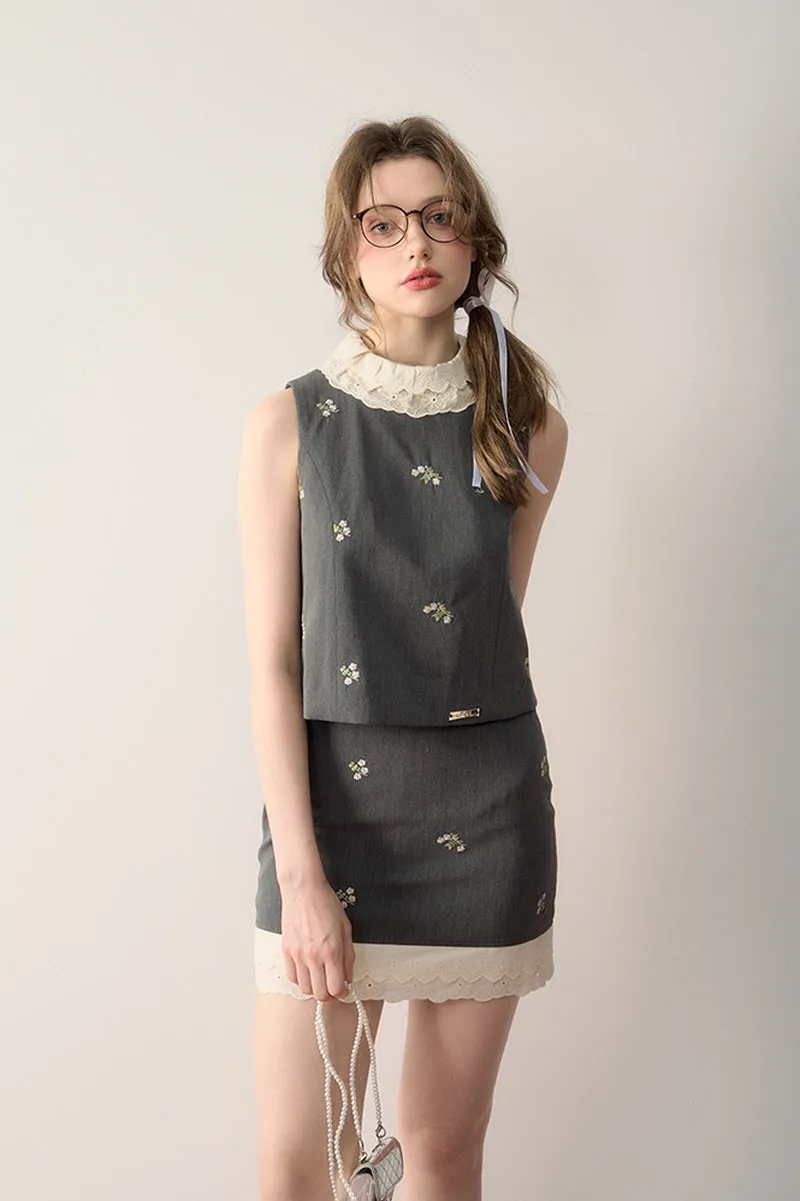 2-Design Sweet Suit Top / Skirt