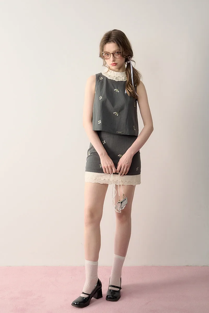 2-Design Sweet Suit Top / Skirt
