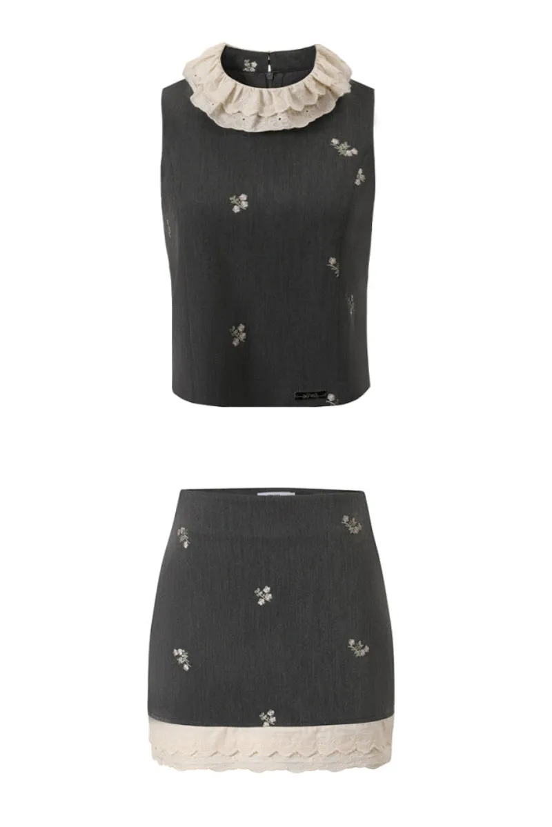 2-Design Sweet Suit Top / Skirt