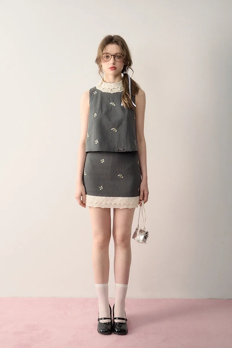 2-Design Sweet Suit Top / Skirt