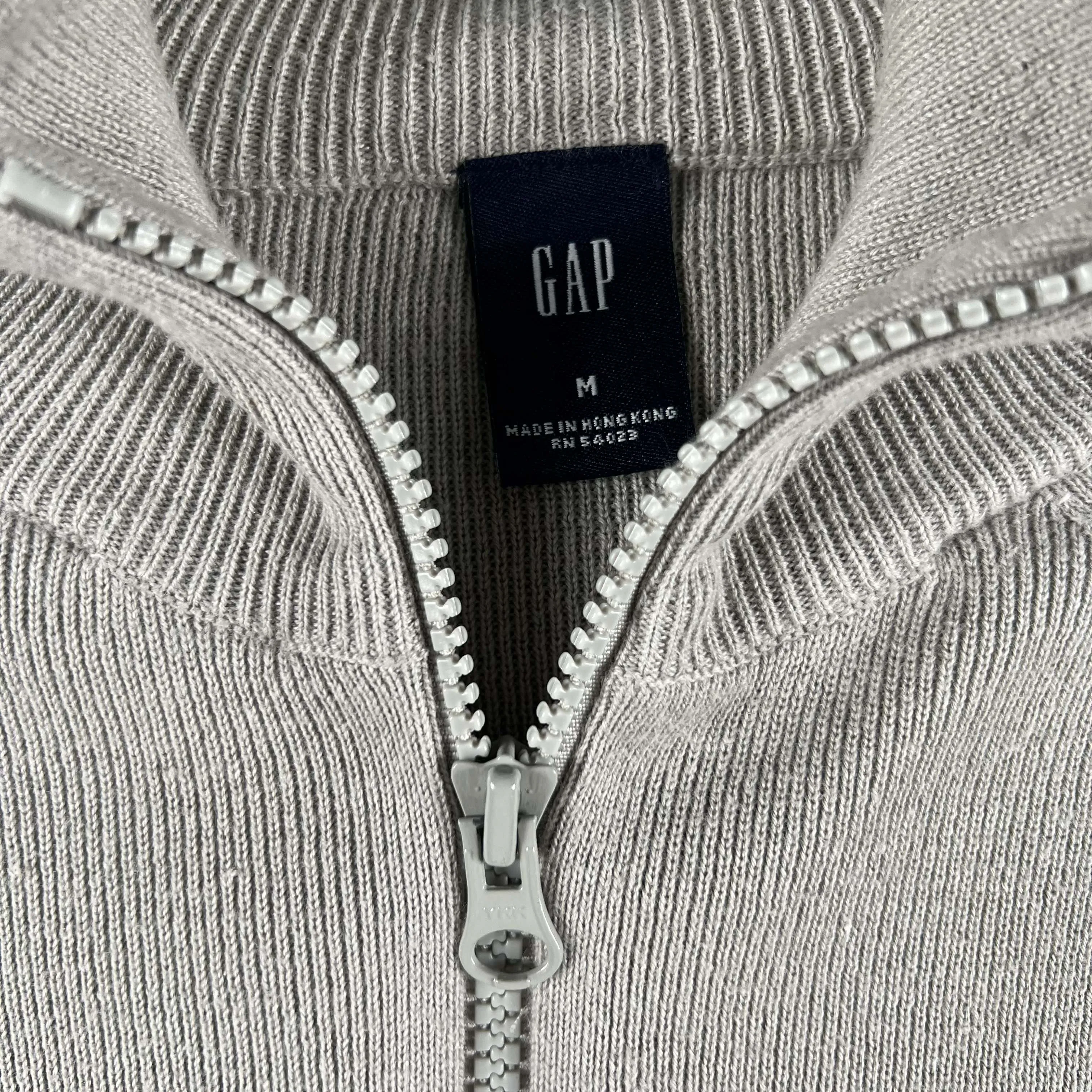 2004 Gap 2 Way Zip Knit Track Jacket- M