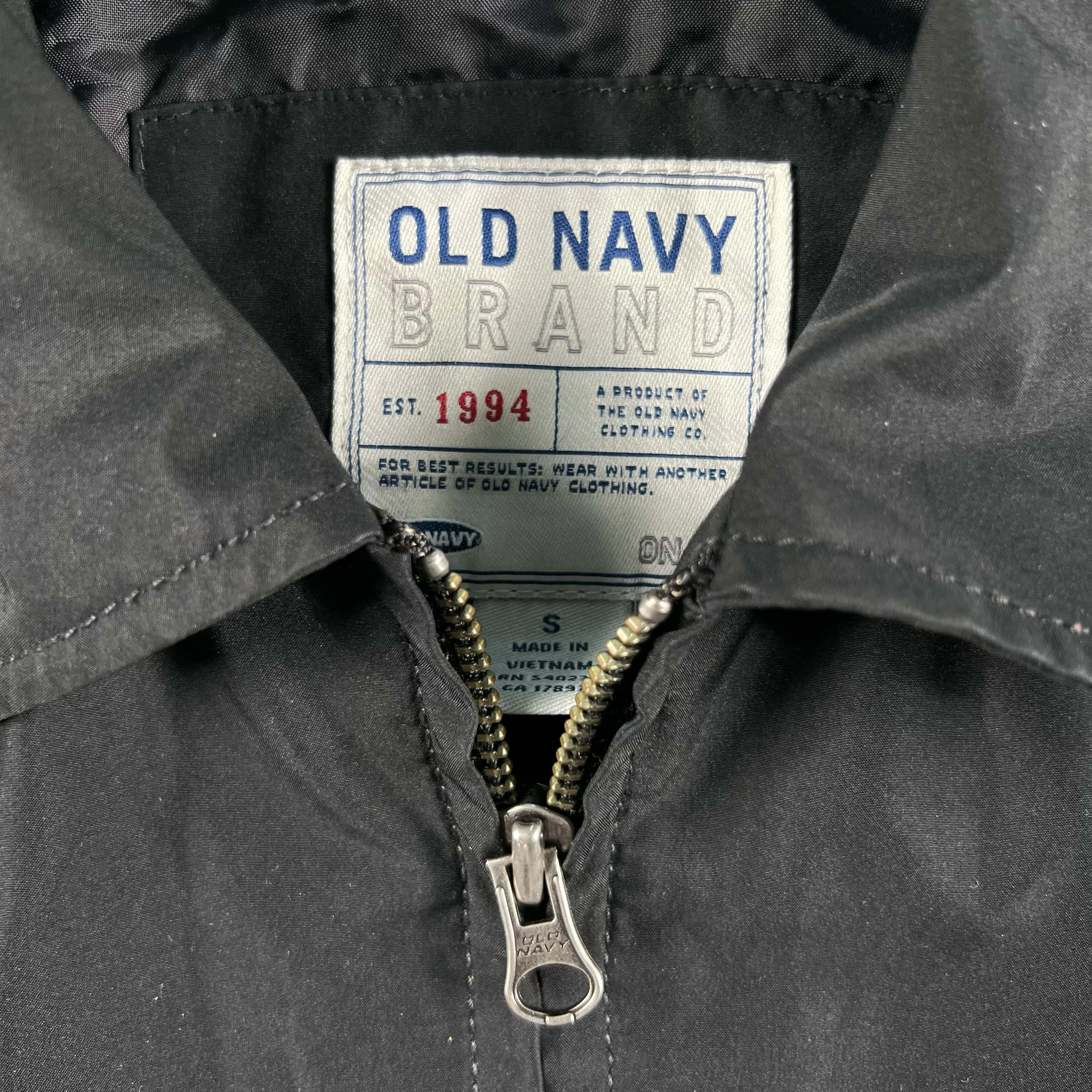 2004 Old Navy Black Lightweight 3 Pocket Jacket- S