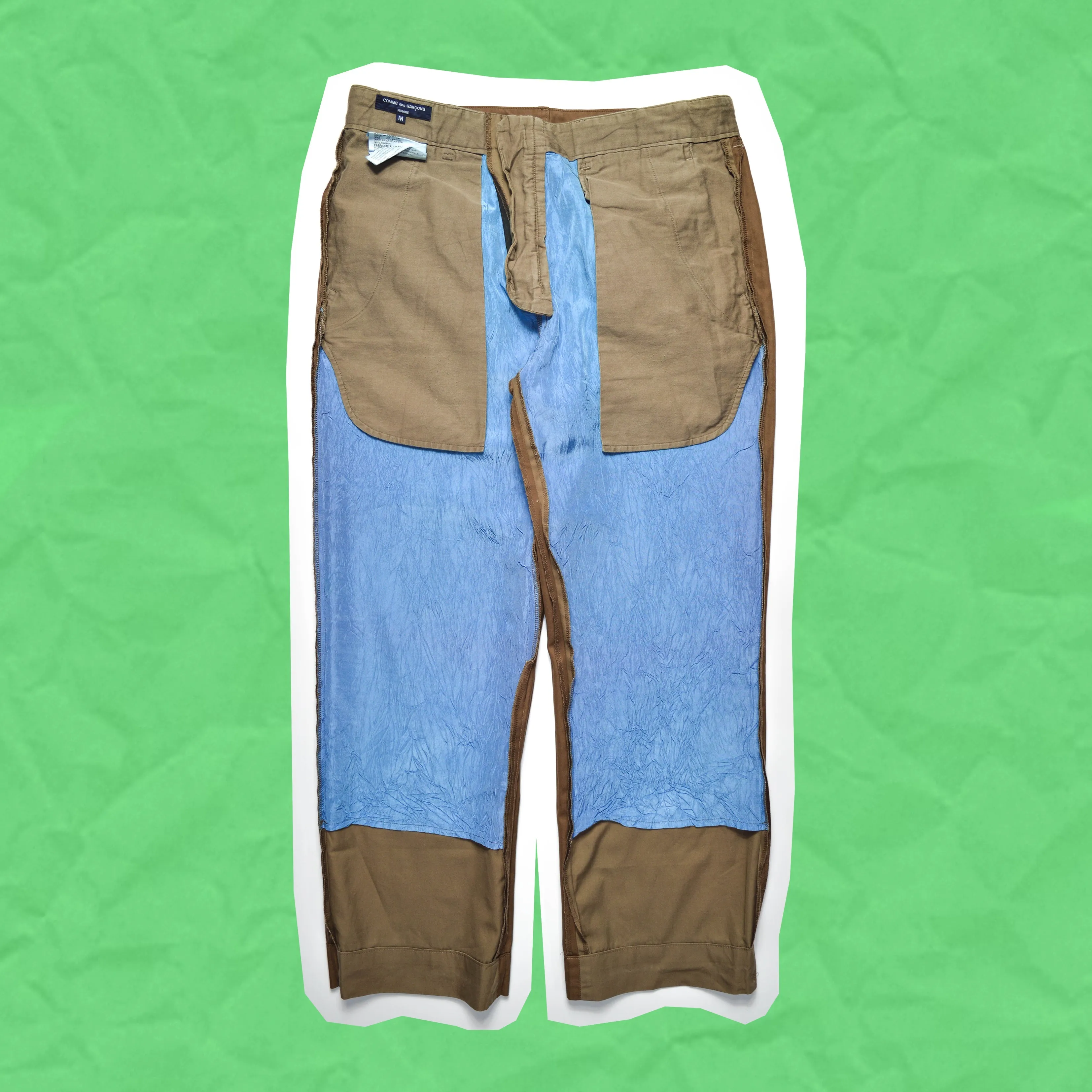 2004 Two Tone Beige / Brown Split Pants (S~M)