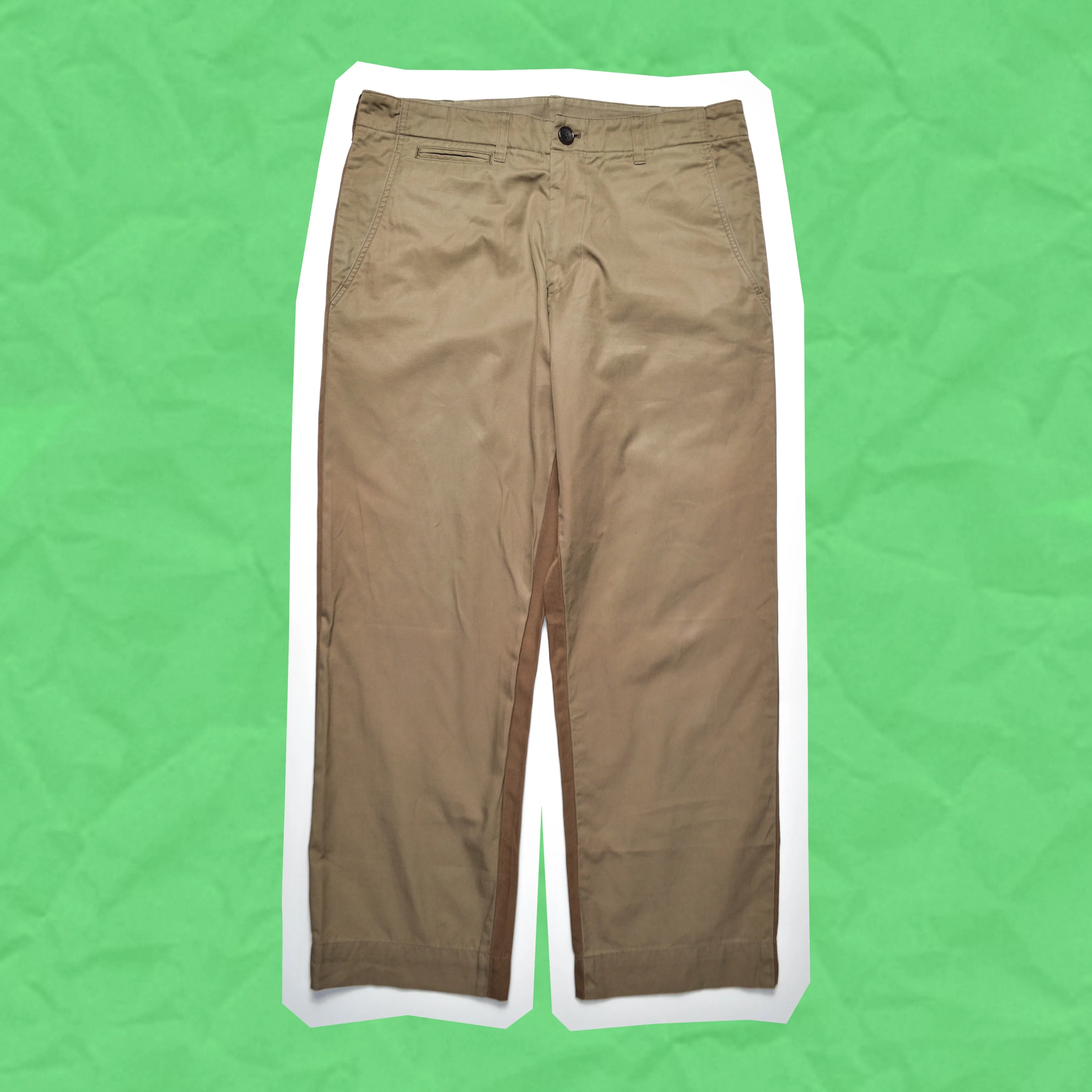 2004 Two Tone Beige / Brown Split Pants (S~M)