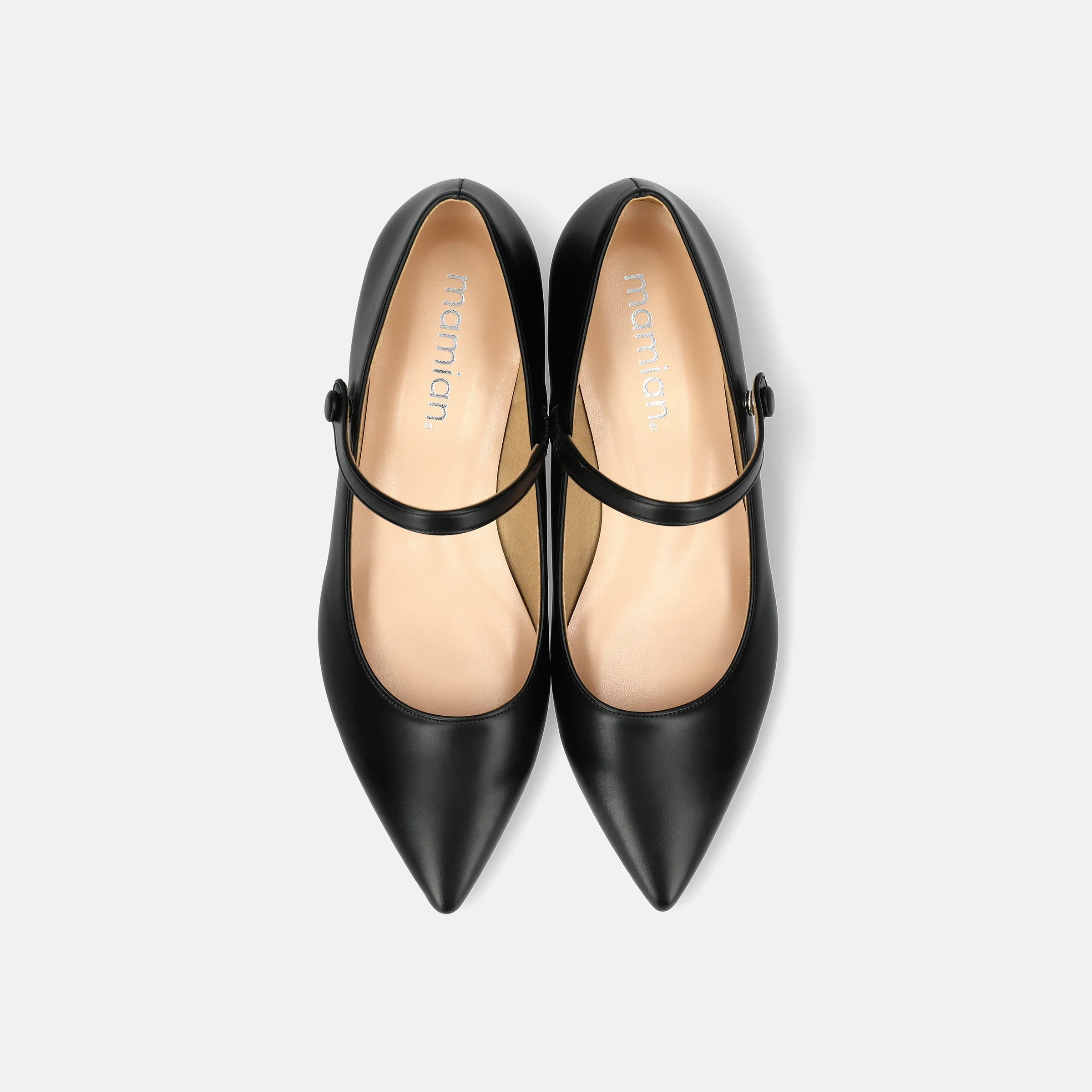 20%OFF: 2024SS: Mary Jane Strap Flat Shoes (4802) Black