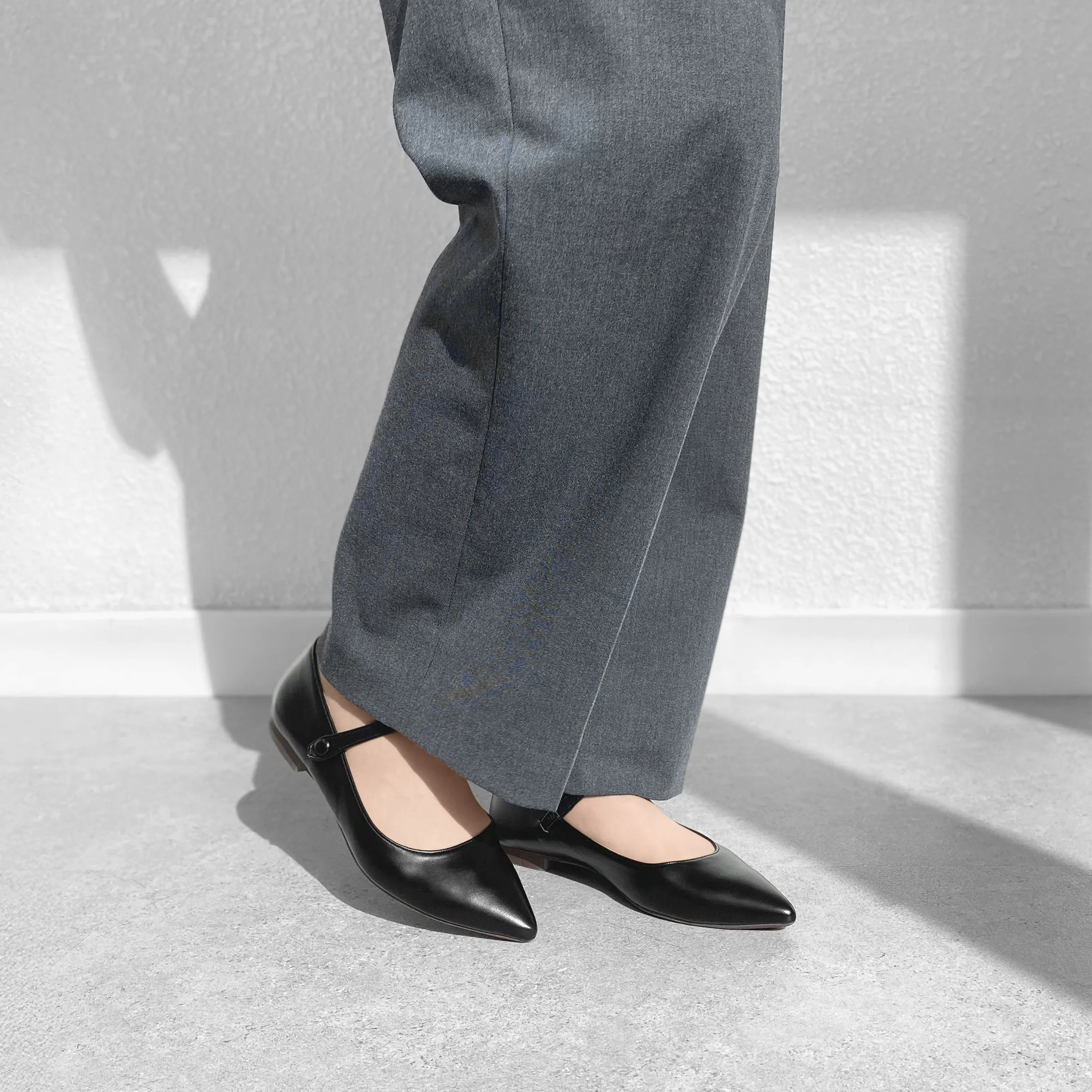 20%OFF: 2024SS: Mary Jane Strap Flat Shoes (4802) Black