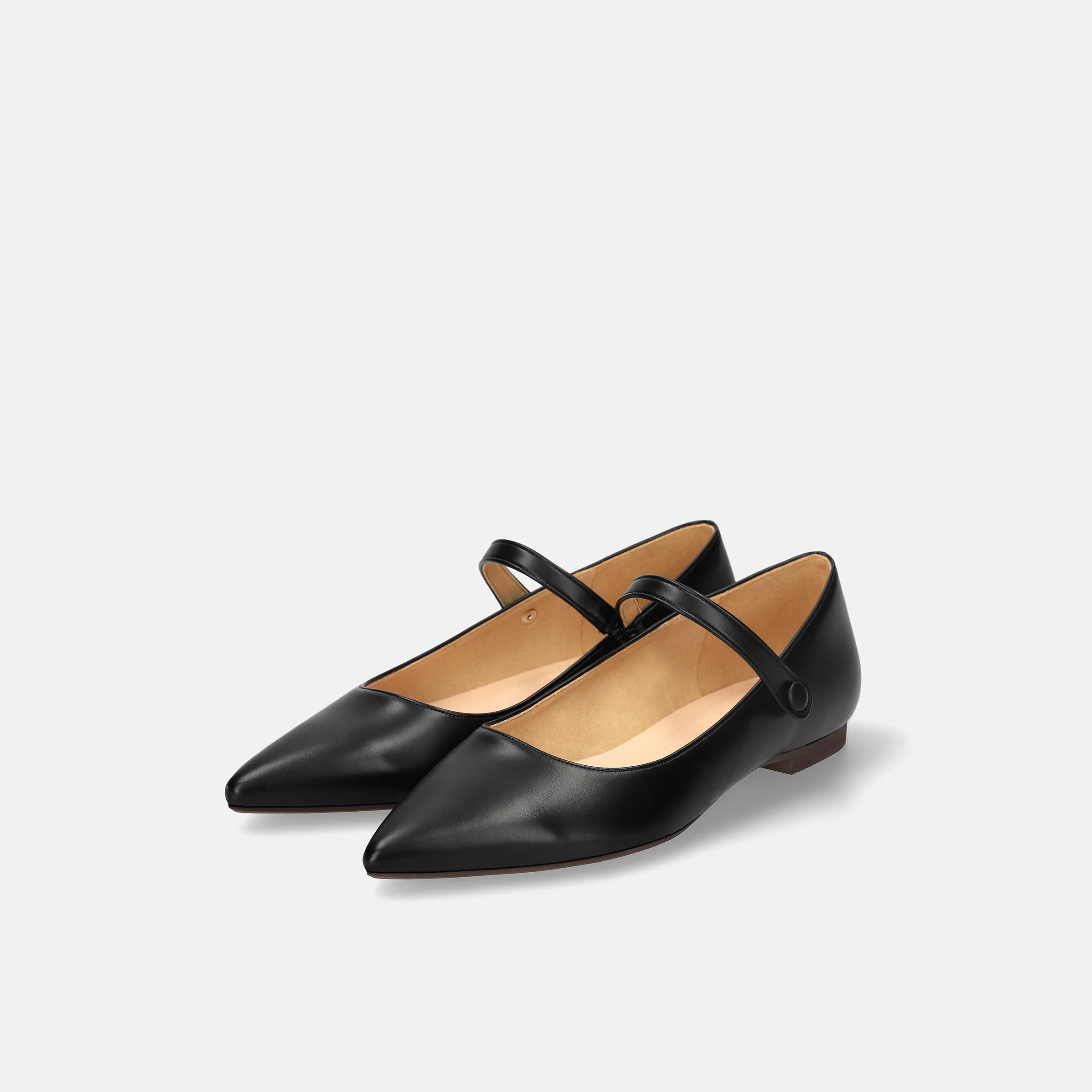 20%OFF: 2024SS: Mary Jane Strap Flat Shoes (4802) Black