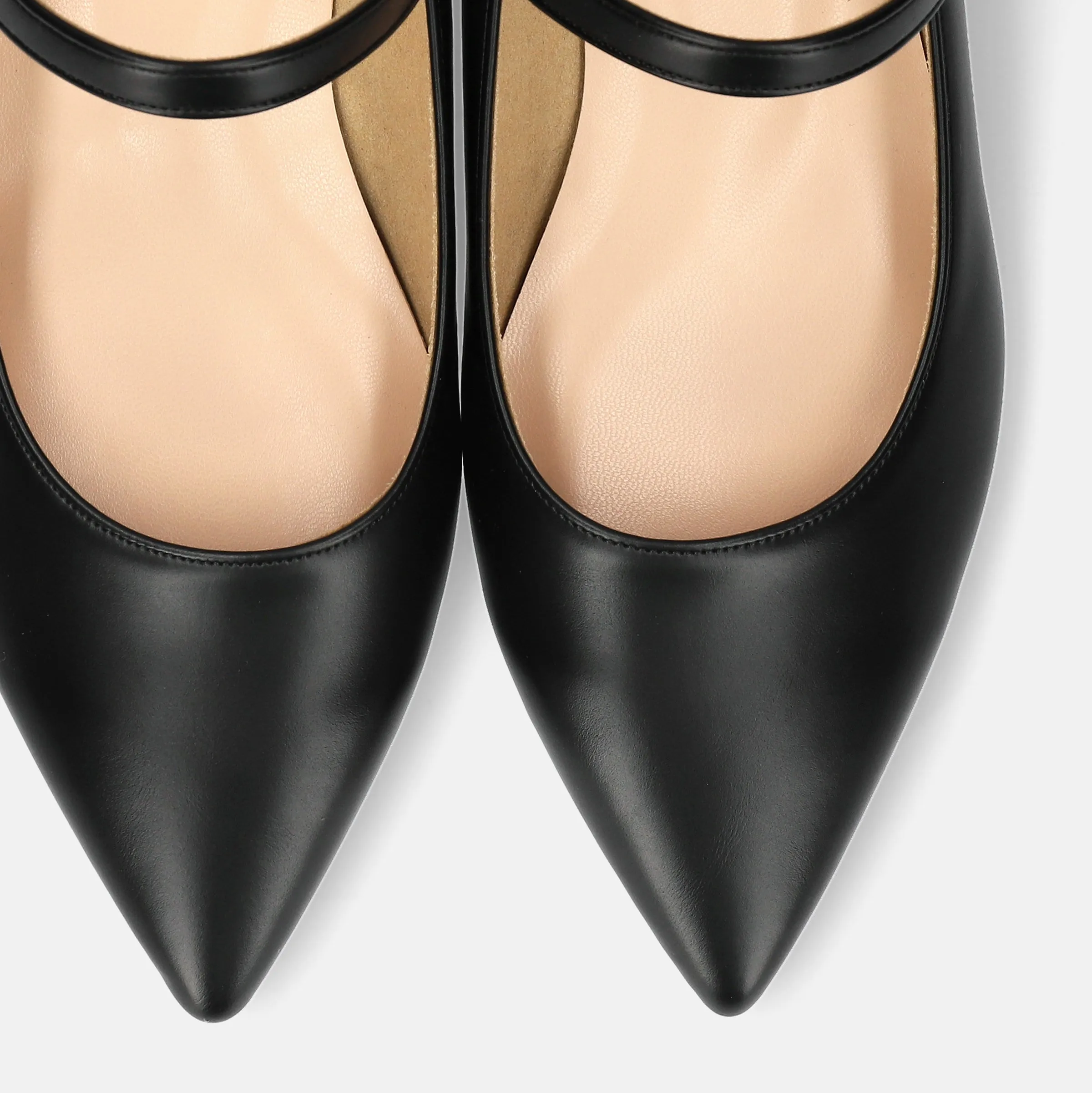 20%OFF: 2024SS: Mary Jane Strap Flat Shoes (4802) Black