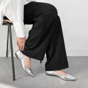 20%OFF: 2024SS: Mary Jane Strap Flat Shoes (4802) Silver