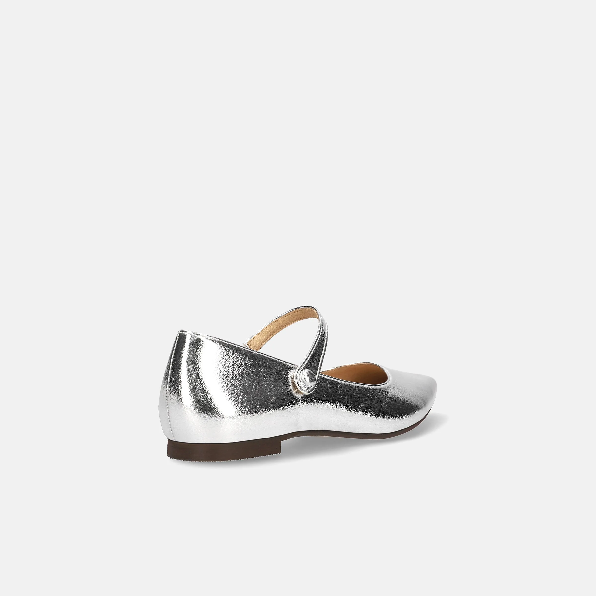 20%OFF: 2024SS: Mary Jane Strap Flat Shoes (4802) Silver