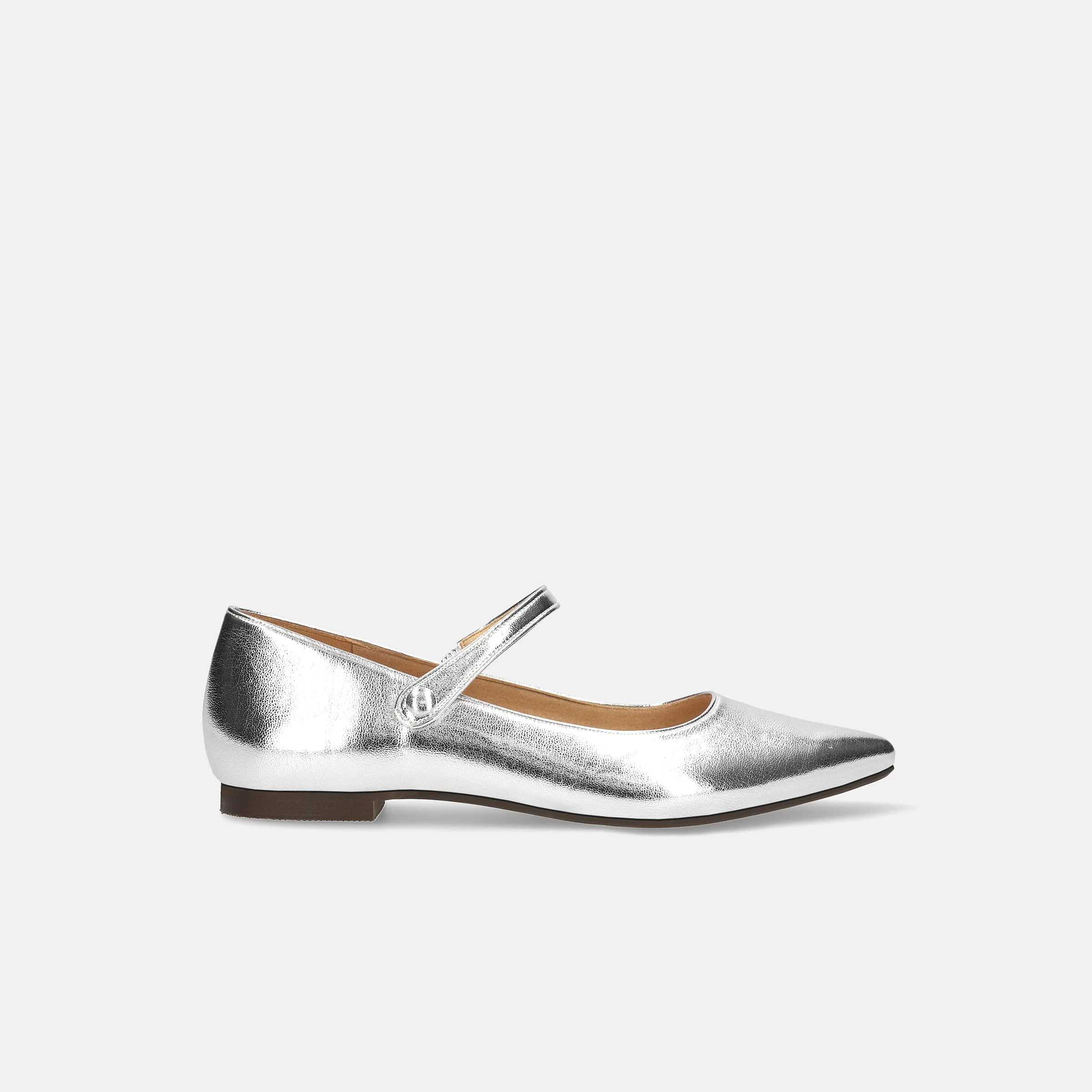 20%OFF: 2024SS: Mary Jane Strap Flat Shoes (4802) Silver