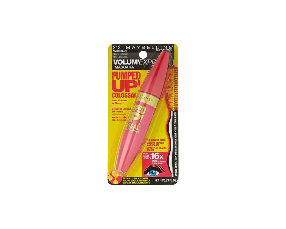 213 Pumped Up Colors. Volume Mascara Maybellin: Bold Volume, Vibrant Color