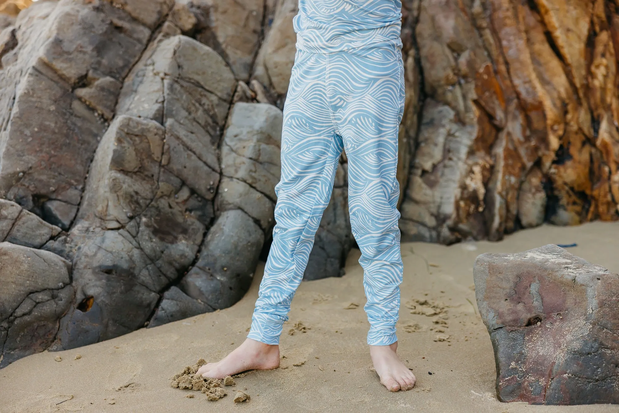 2pc Long Sleeve Pajama Set - Surf