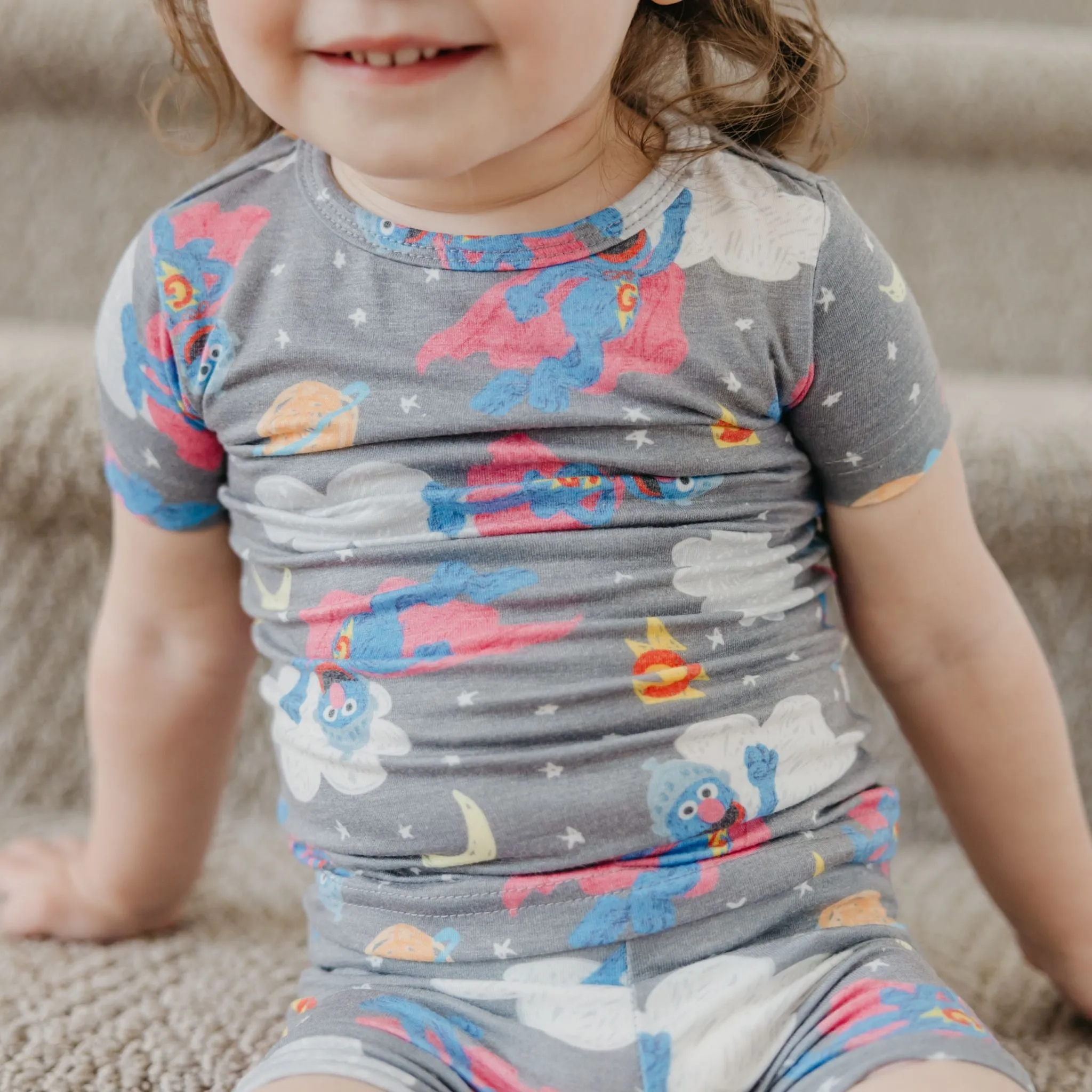 2pc Short Sleeve Pajama Set - Super Grover