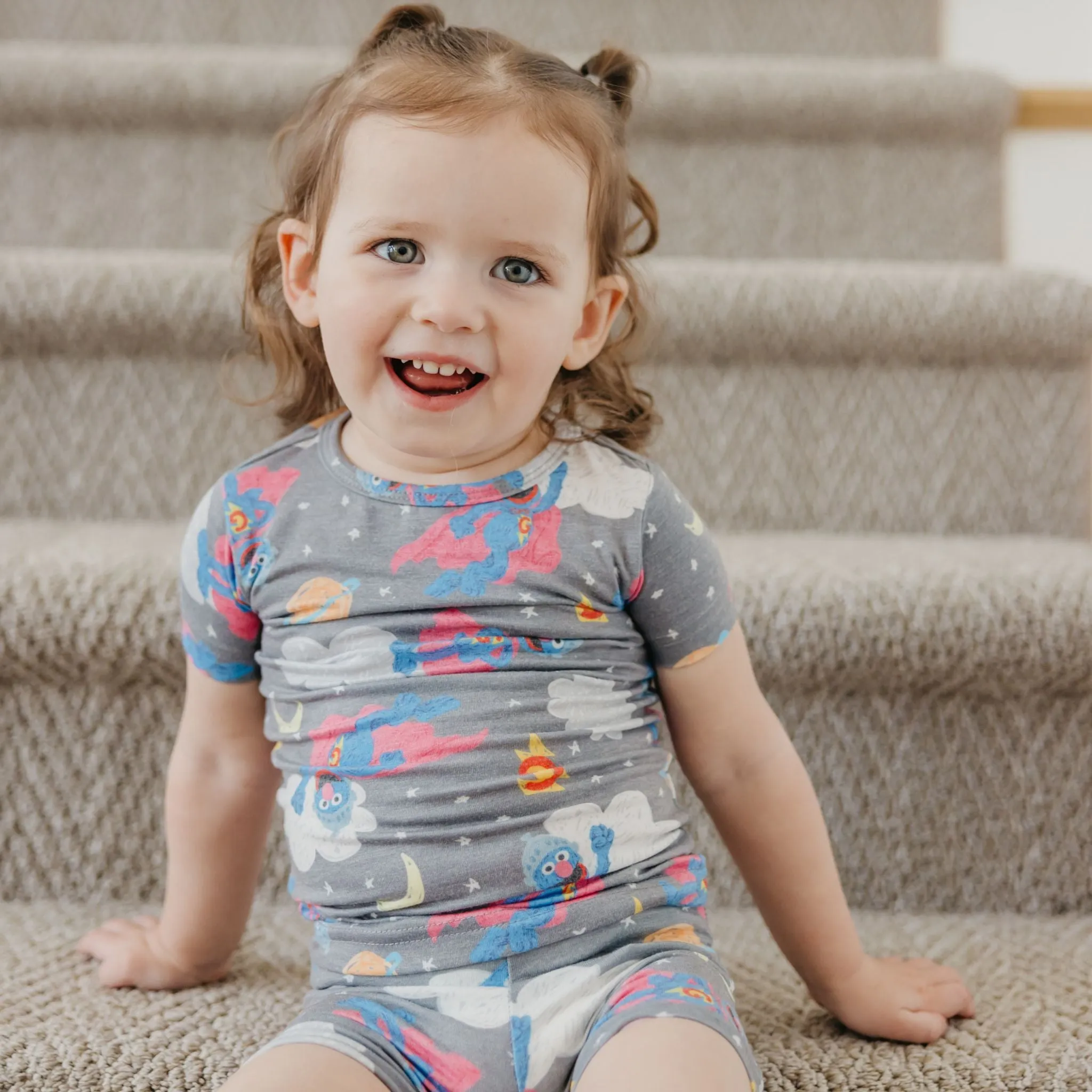 2pc Short Sleeve Pajama Set - Super Grover