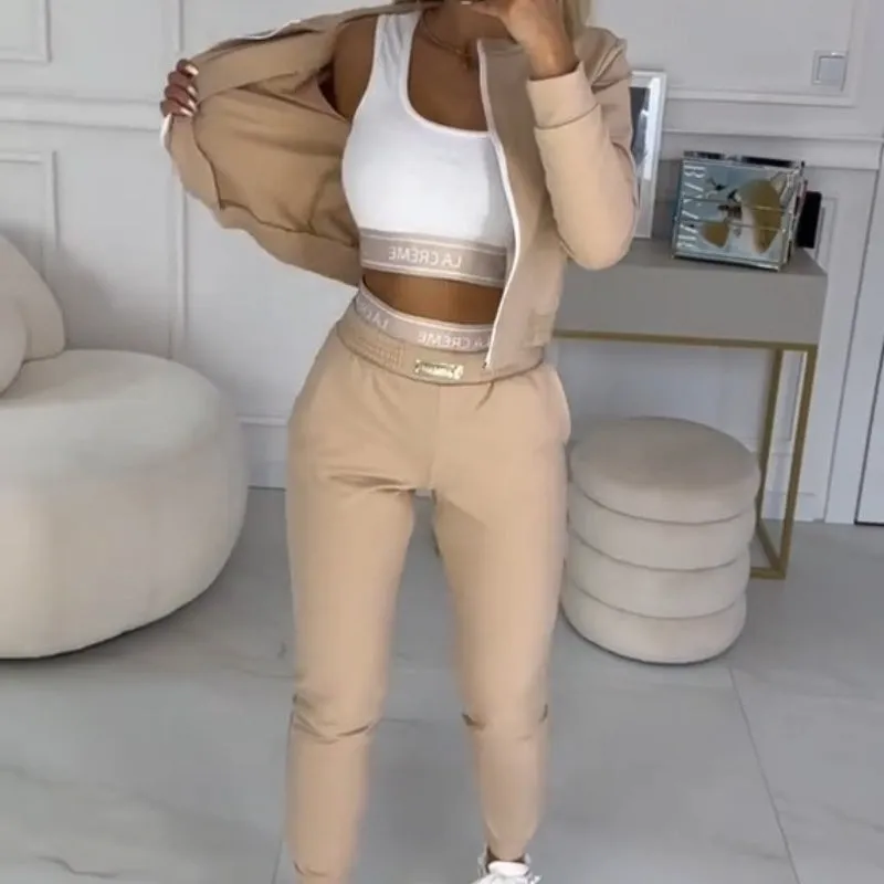3-Piece Zipper Tracksuit
