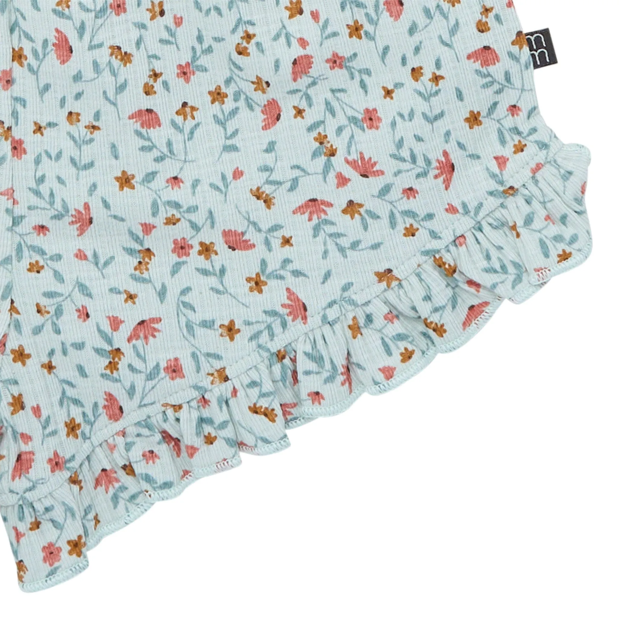 4-Piece Infant & Toddler Girls Vine Floral Flutter Sleeve Tops and Shorts Set
