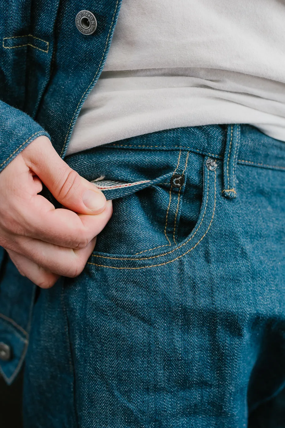 570-OFBD - 13.7oz "Old Faded Blue" Selvedge Denim - Classic Straight