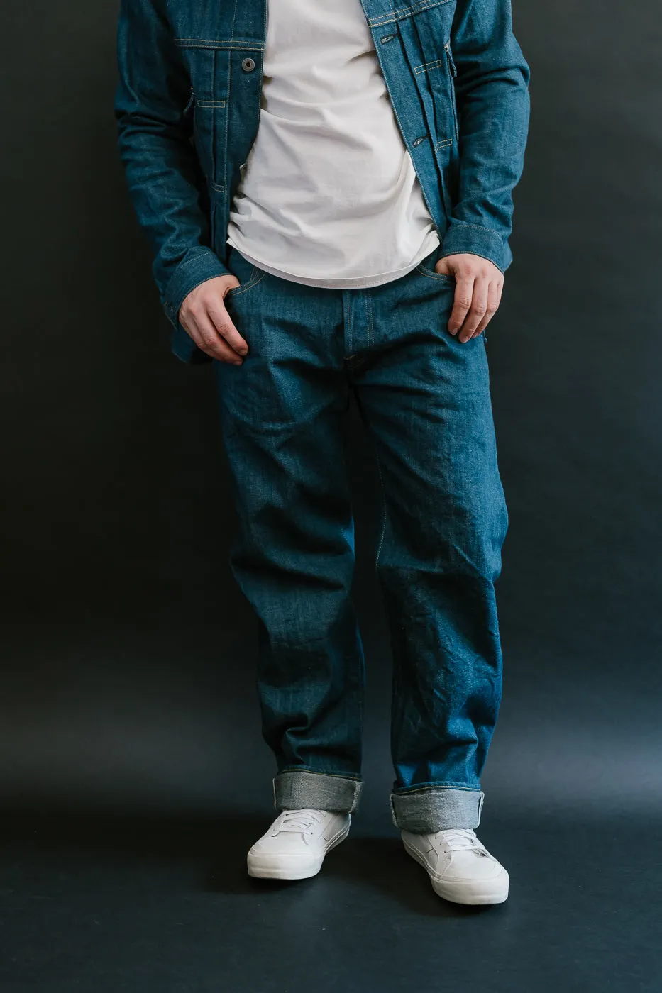 570-OFBD - 13.7oz "Old Faded Blue" Selvedge Denim - Classic Straight