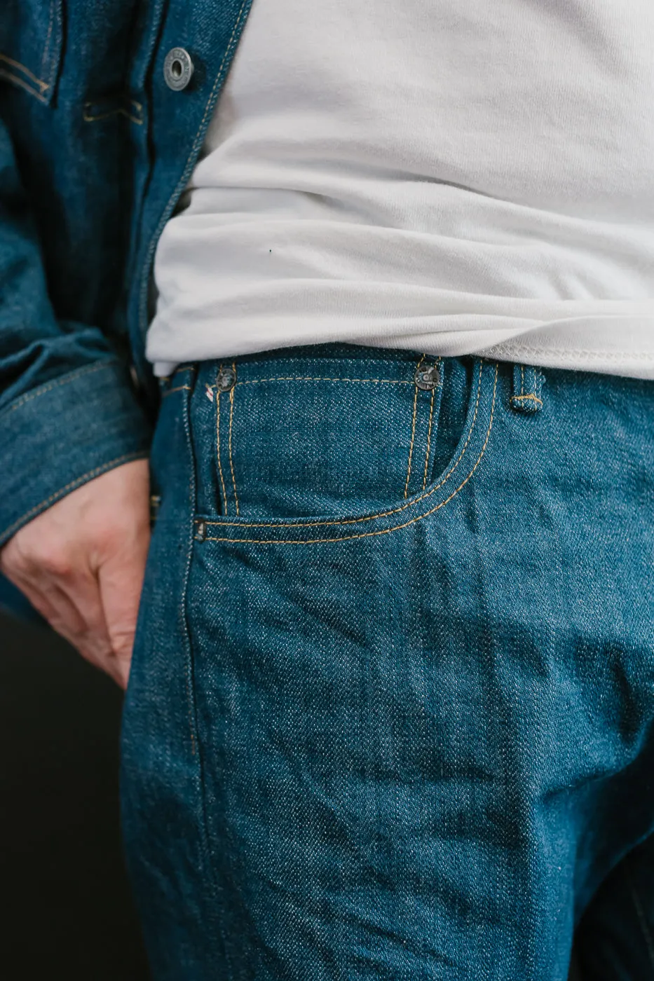 570-OFBD - 13.7oz "Old Faded Blue" Selvedge Denim - Classic Straight