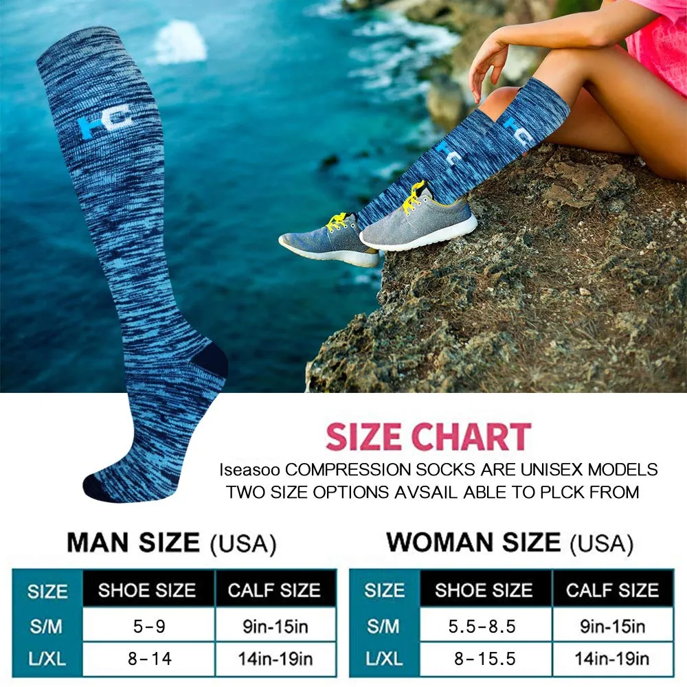 8-Pairs HC-Letter Compression Socks for Man and Woman (20-30 mmHG）| ACTINPUT