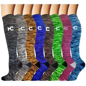 8-Pairs HC-Letter Compression Socks for Man and Woman (20-30 mmHG）| ACTINPUT