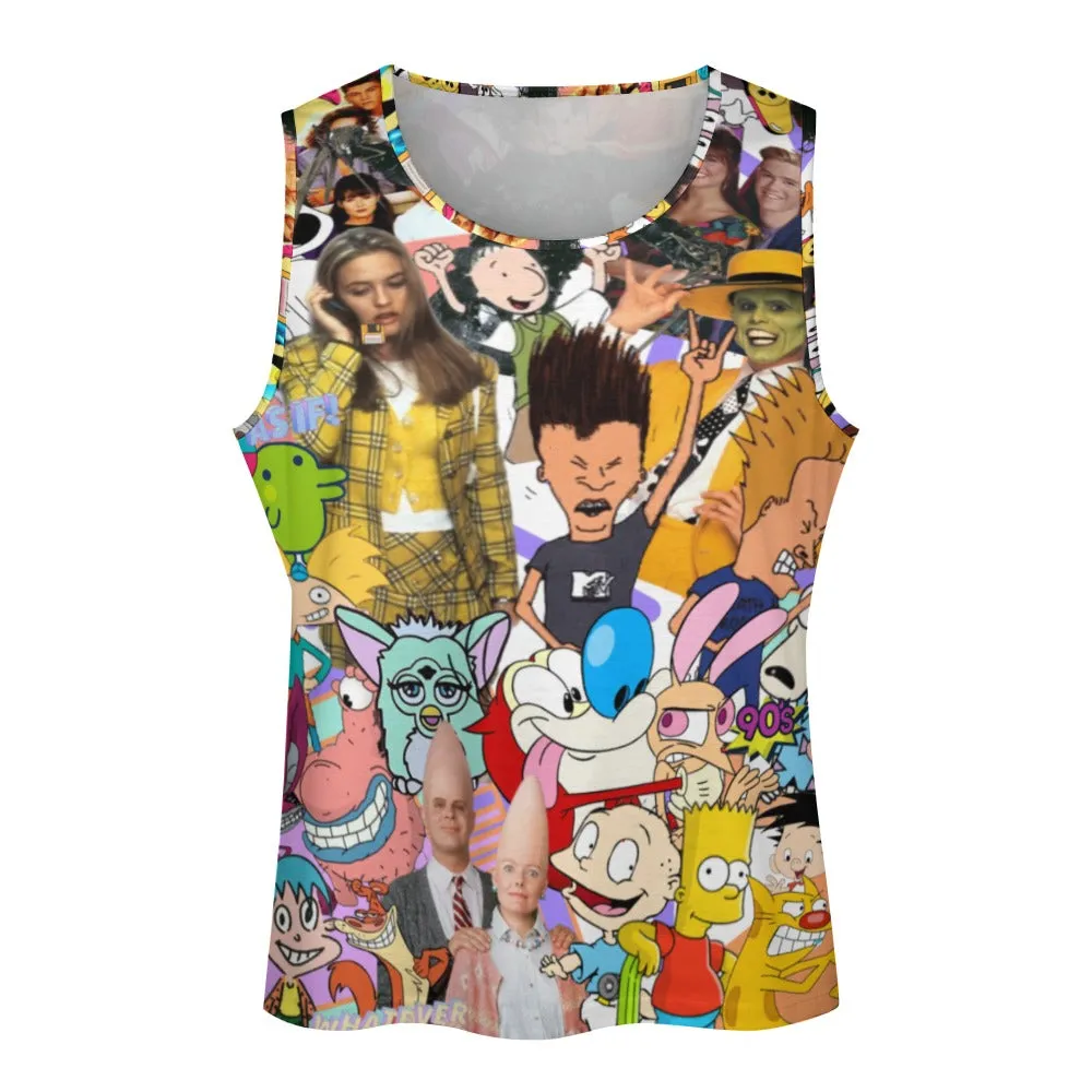 90s Icons Collage Men's Full print vest