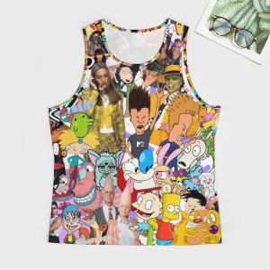 90s Icons Collage Men's Full print vest