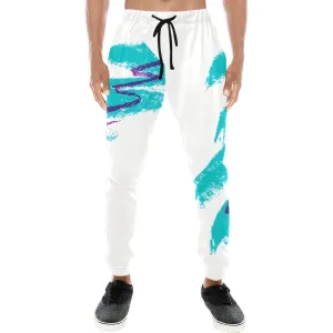 90s Jazz Solo Paper Cup Pattern Casual Joggers