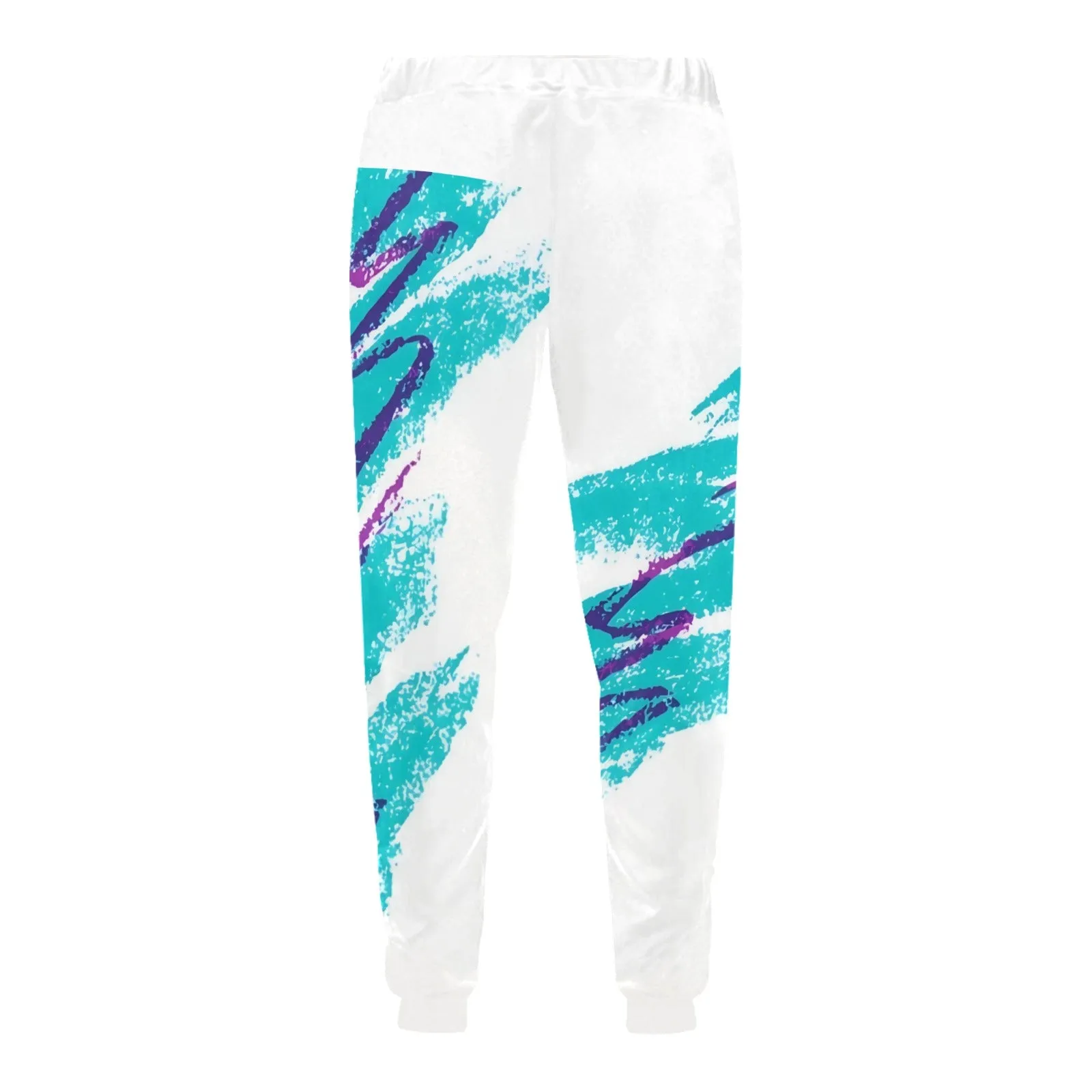 90s Jazz Solo Paper Cup Pattern Casual Joggers