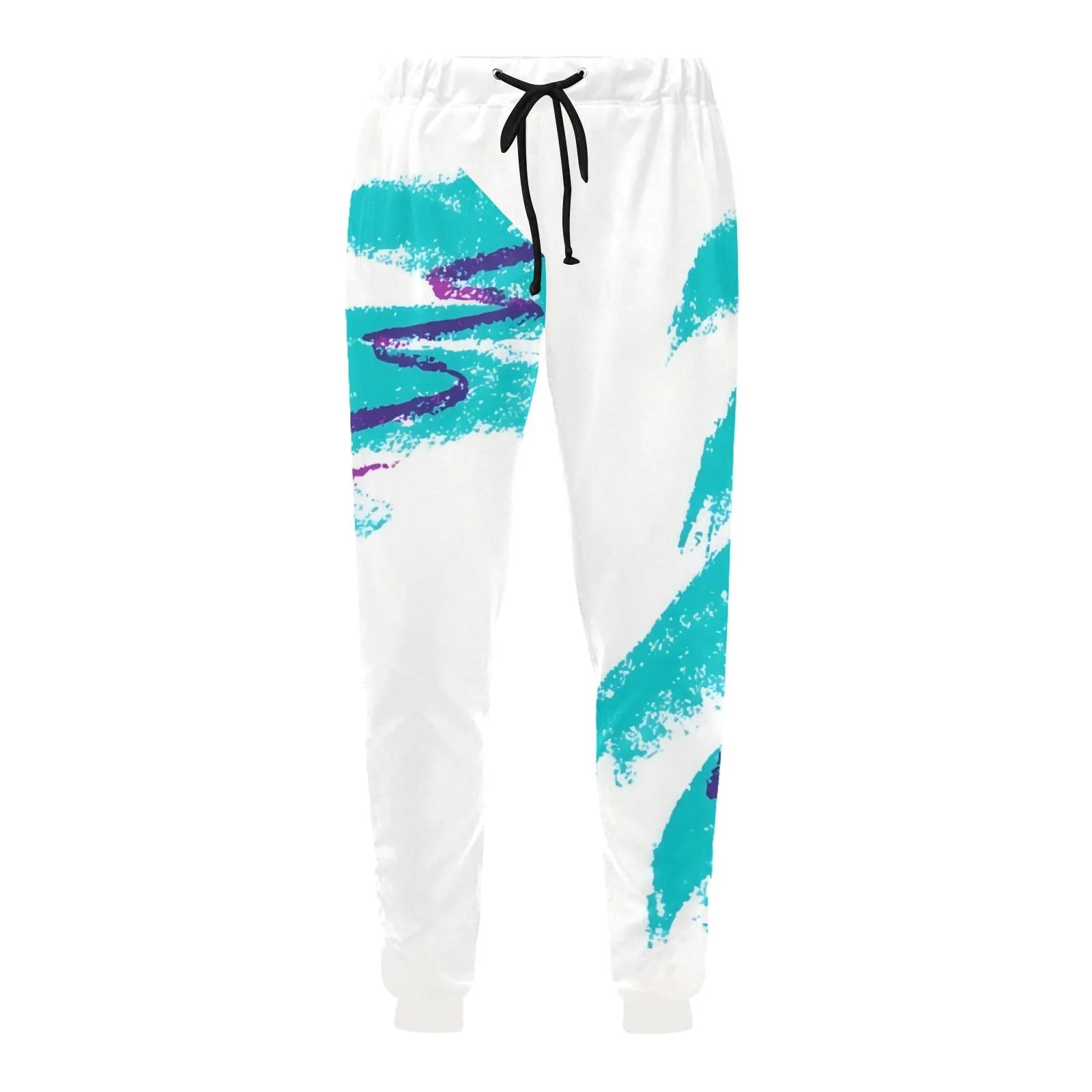 90s Jazz Solo Paper Cup Pattern Casual Joggers
