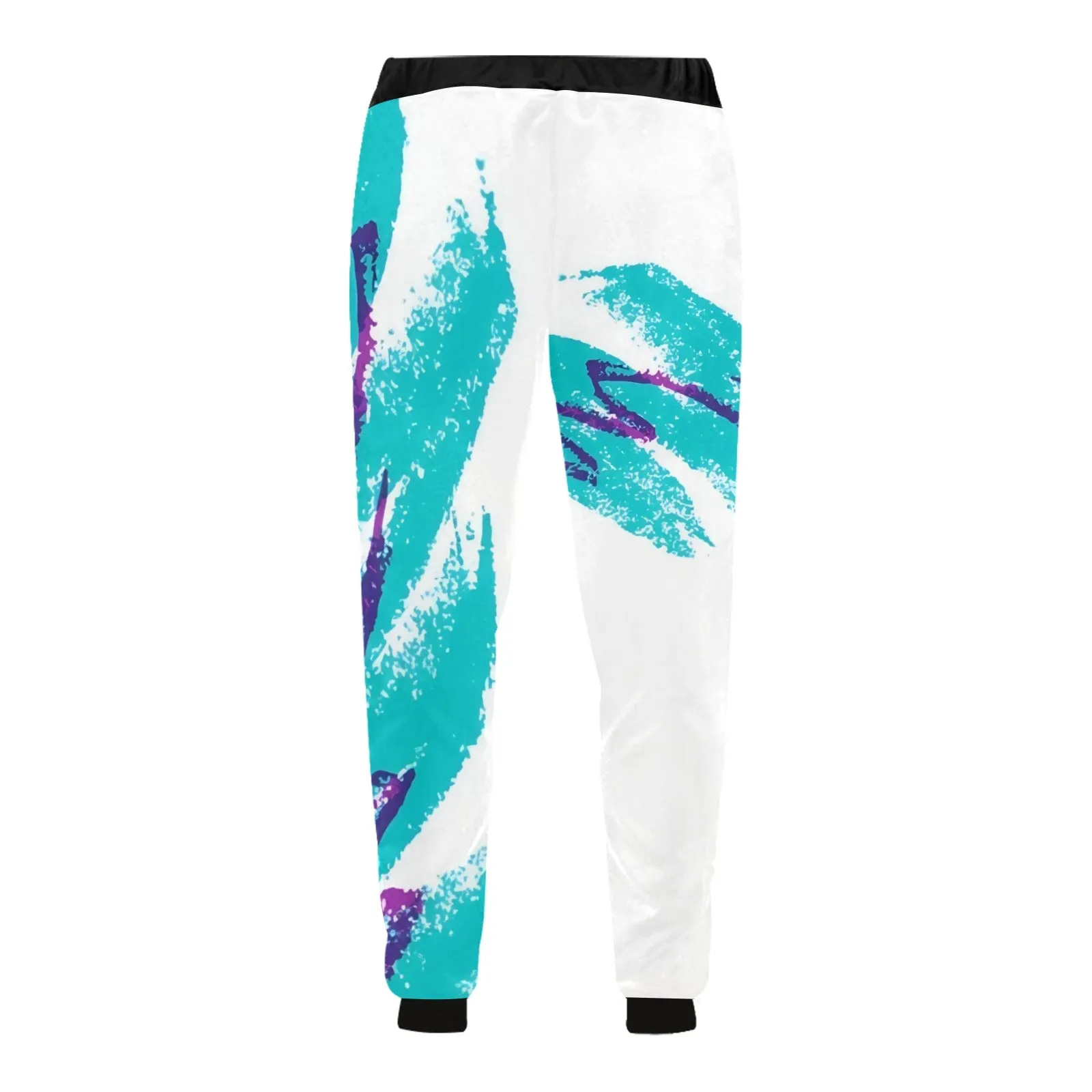 90s Jazz Solo Paper Cup Pattern Casual Joggers