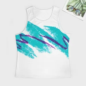 90s Jazz Solo Paper Cup Pattern Men's Tank Top