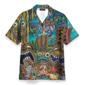 Aloha Tiki Men's Button's Up Shirts - Hawaiian Shirt