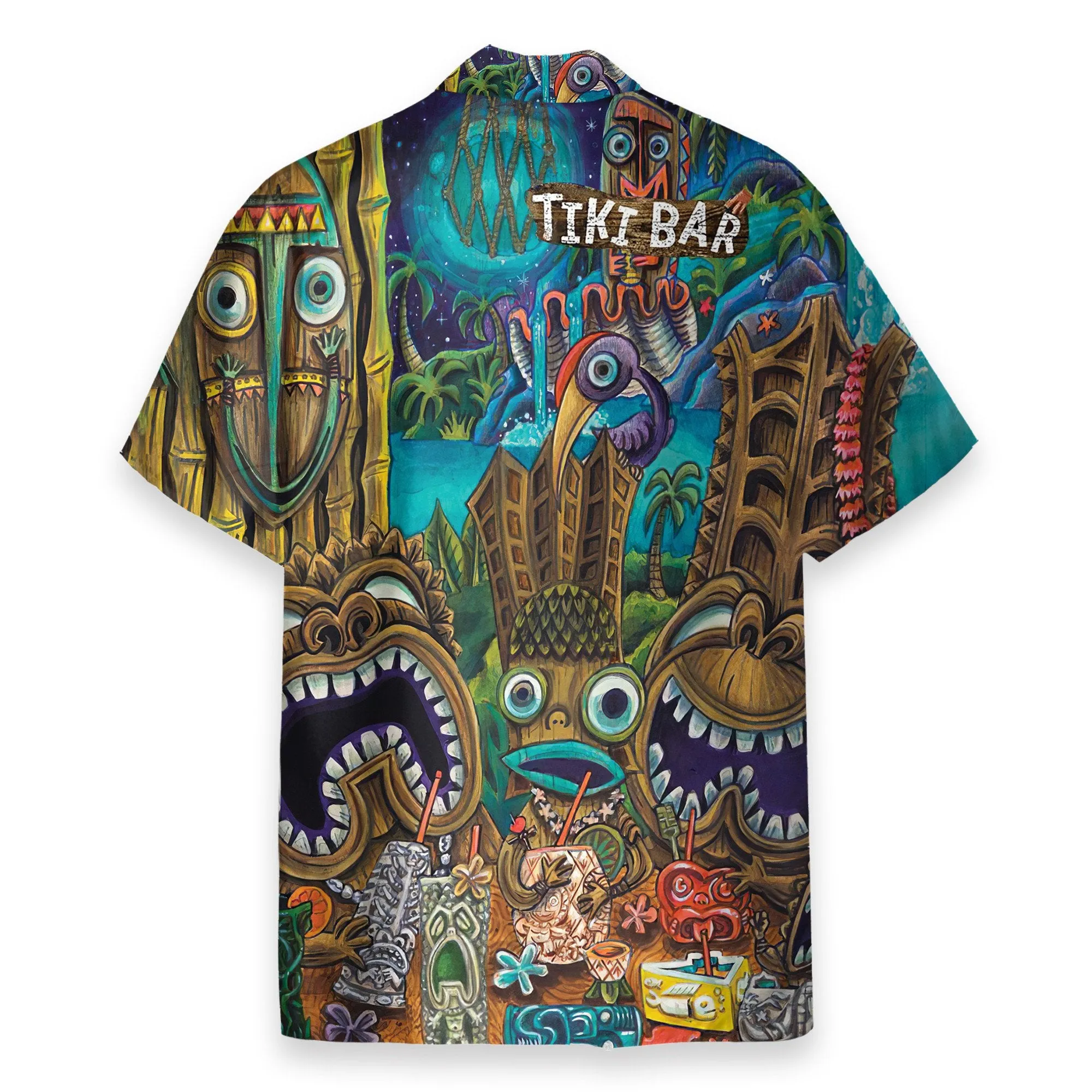 Aloha Tiki Men's Button's Up Shirts - Hawaiian Shirt