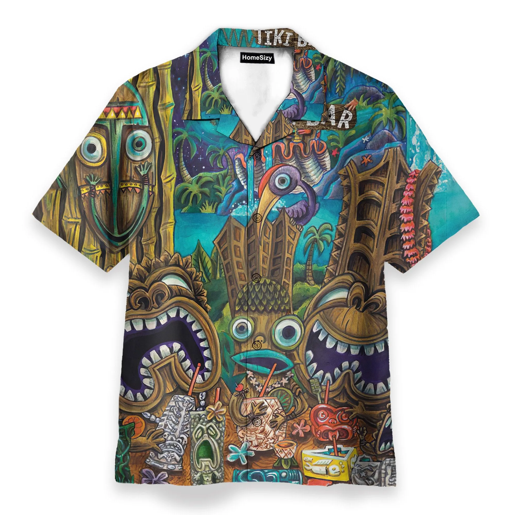 Aloha Tiki Men's Button's Up Shirts - Hawaiian Shirt