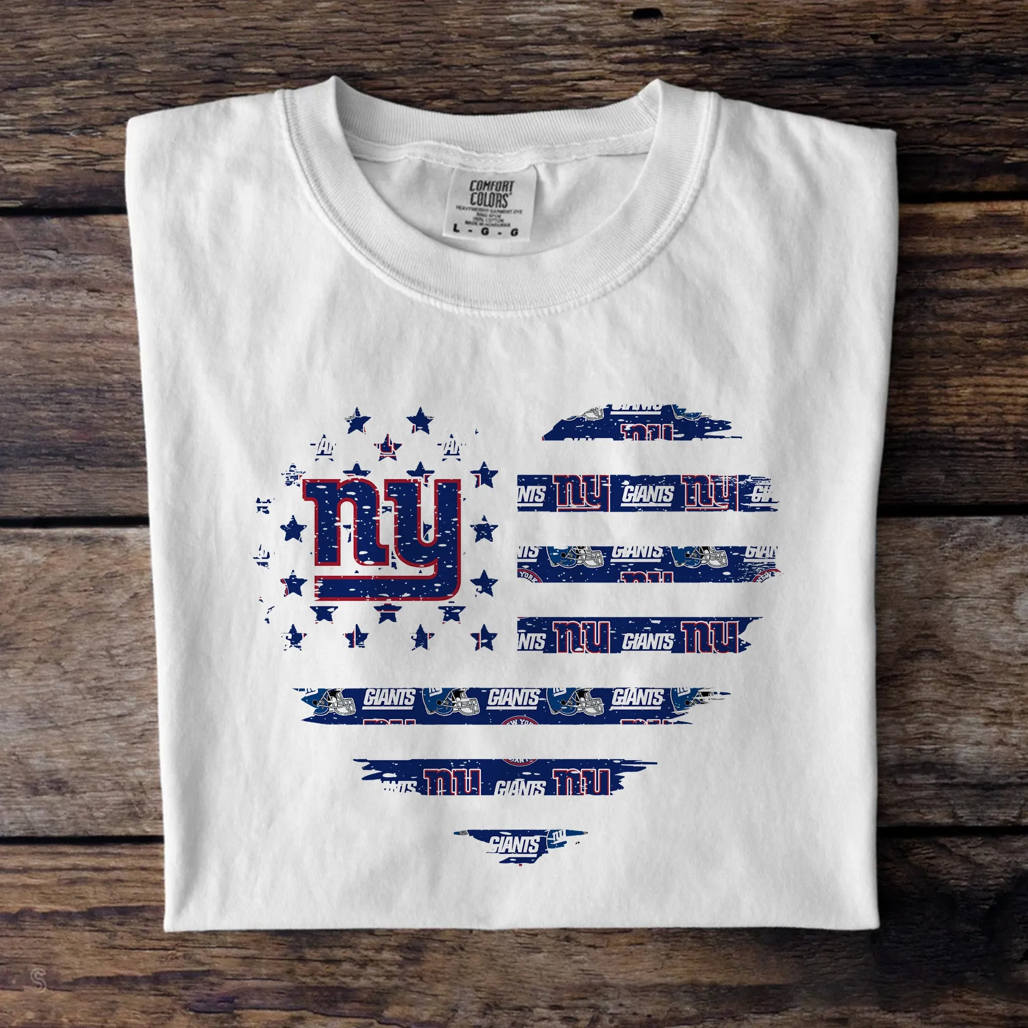American Flag Heart Shirt - NY Giants
