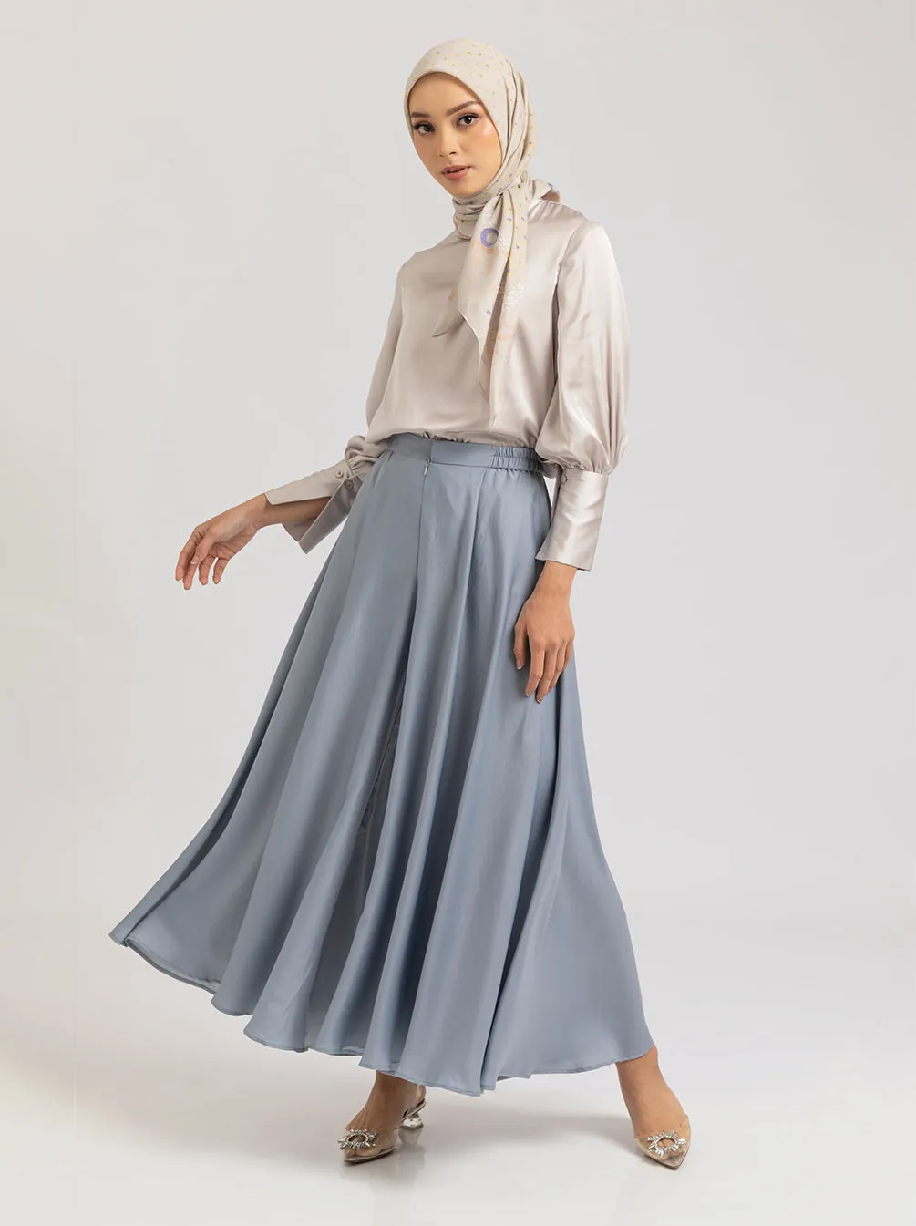ANIKA PANTS PLAIN POWDER BLUE