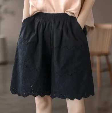 Babakud Women Breathable Lace Essential Cotton Shorts