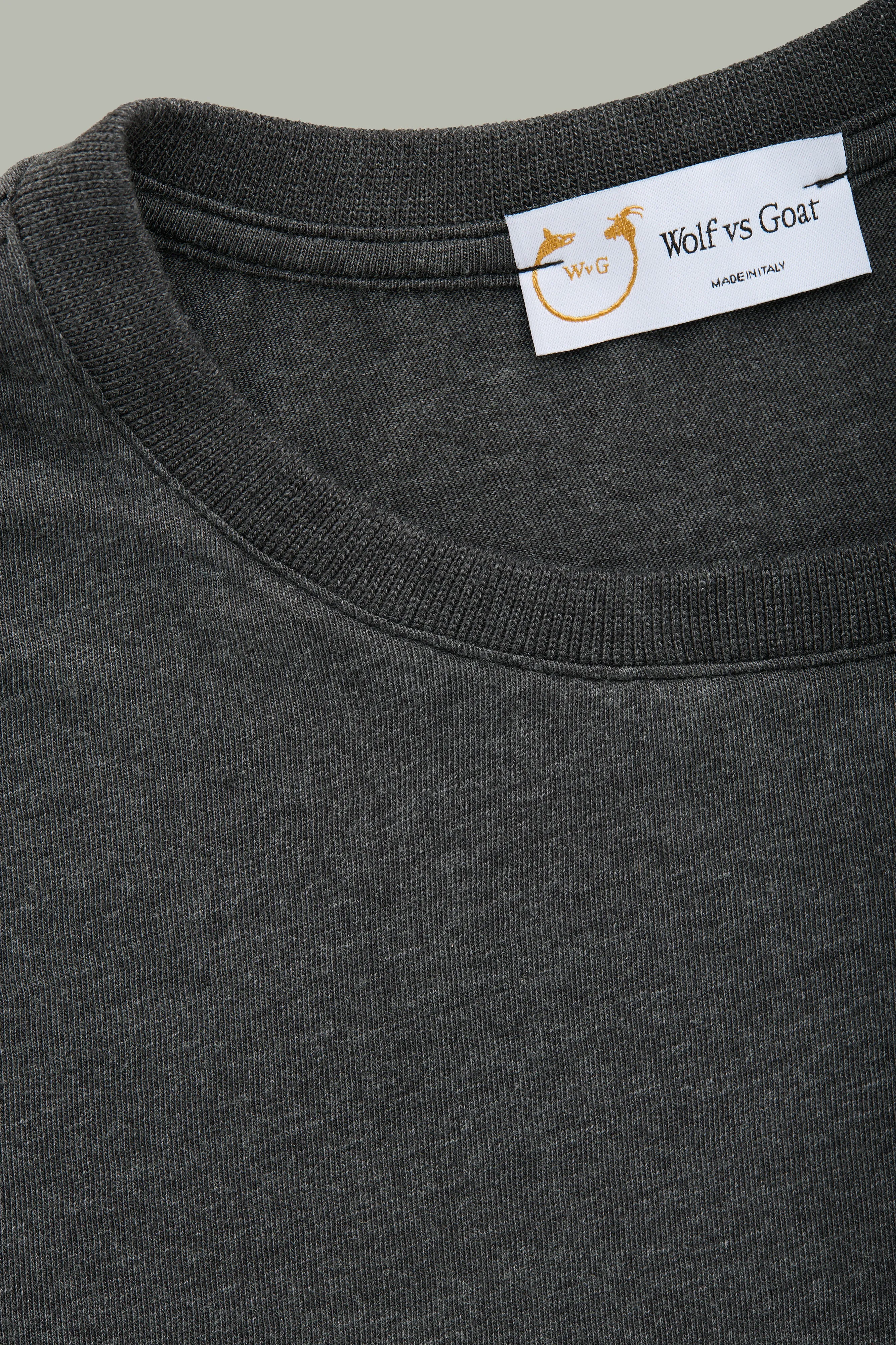Bamboo Sorona Crew Neck Nero Black