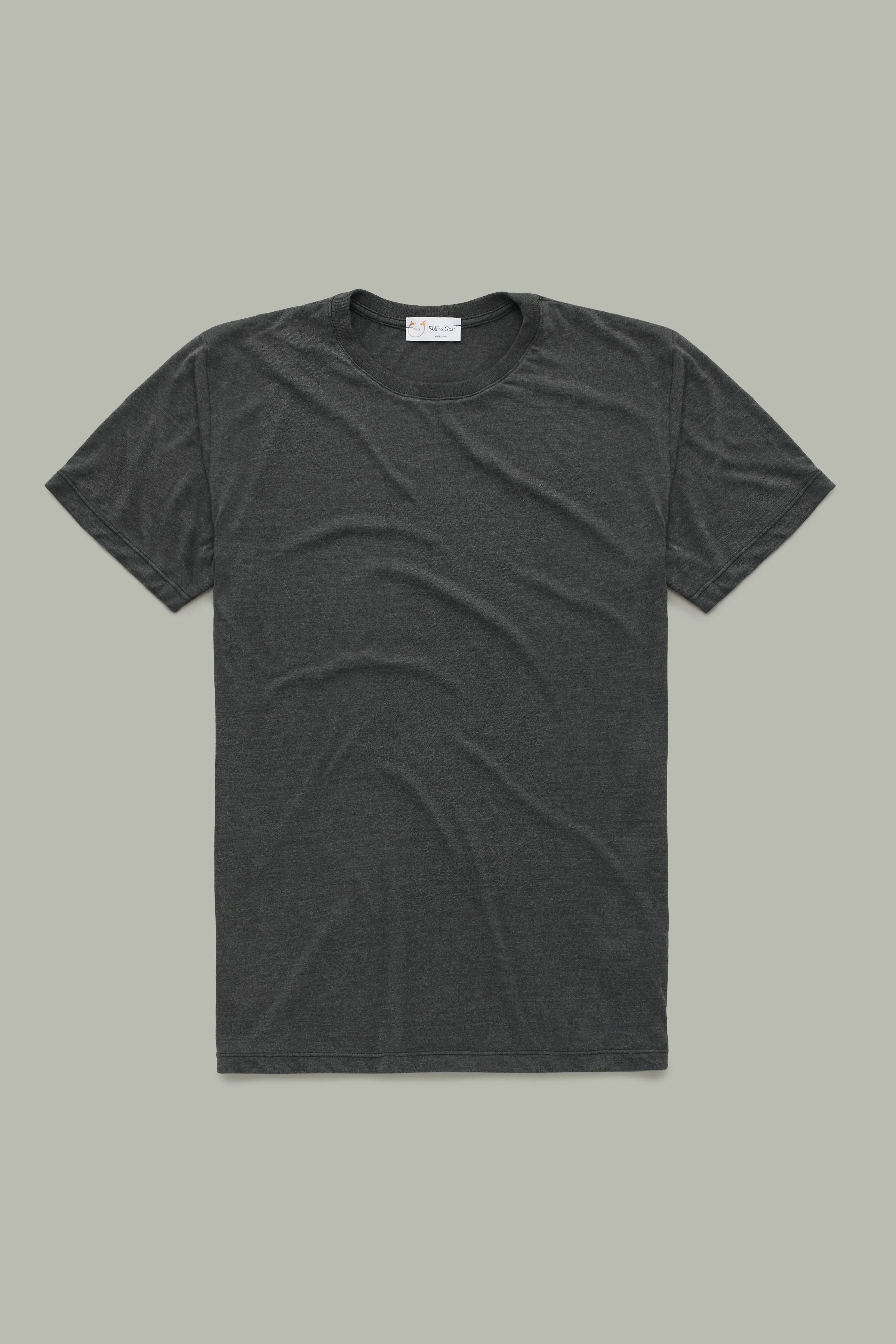 Bamboo Sorona Crew Neck Nero Black