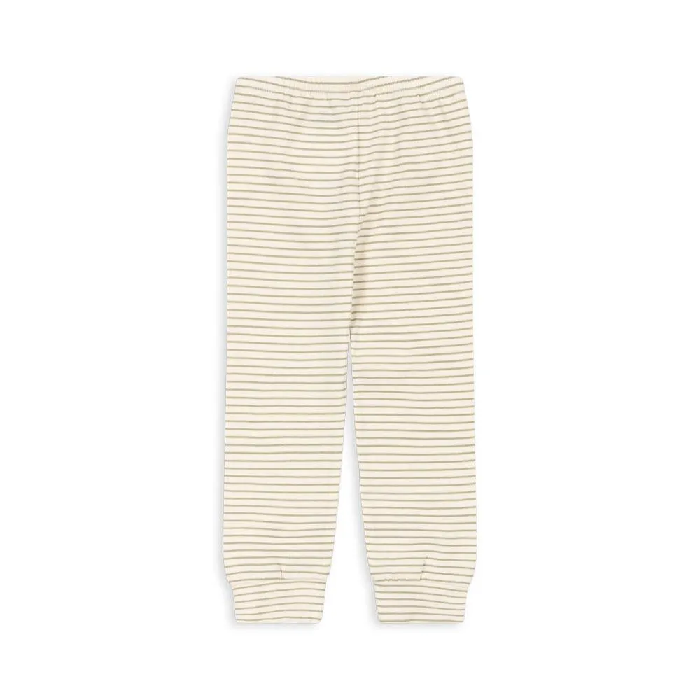 Basic Pants GOTS, Tea Stripe