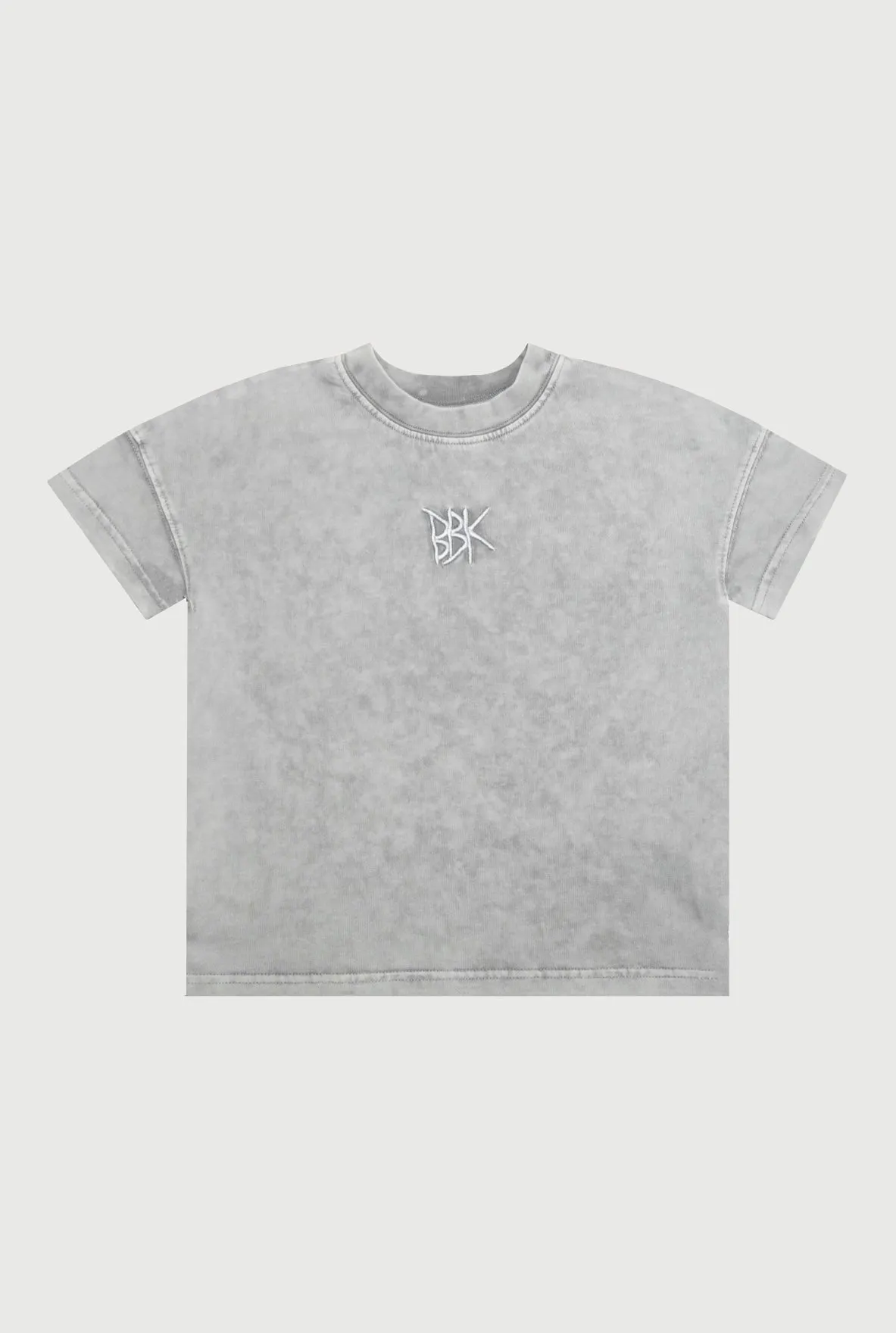 BASICS TEE - ACID WASH GREY