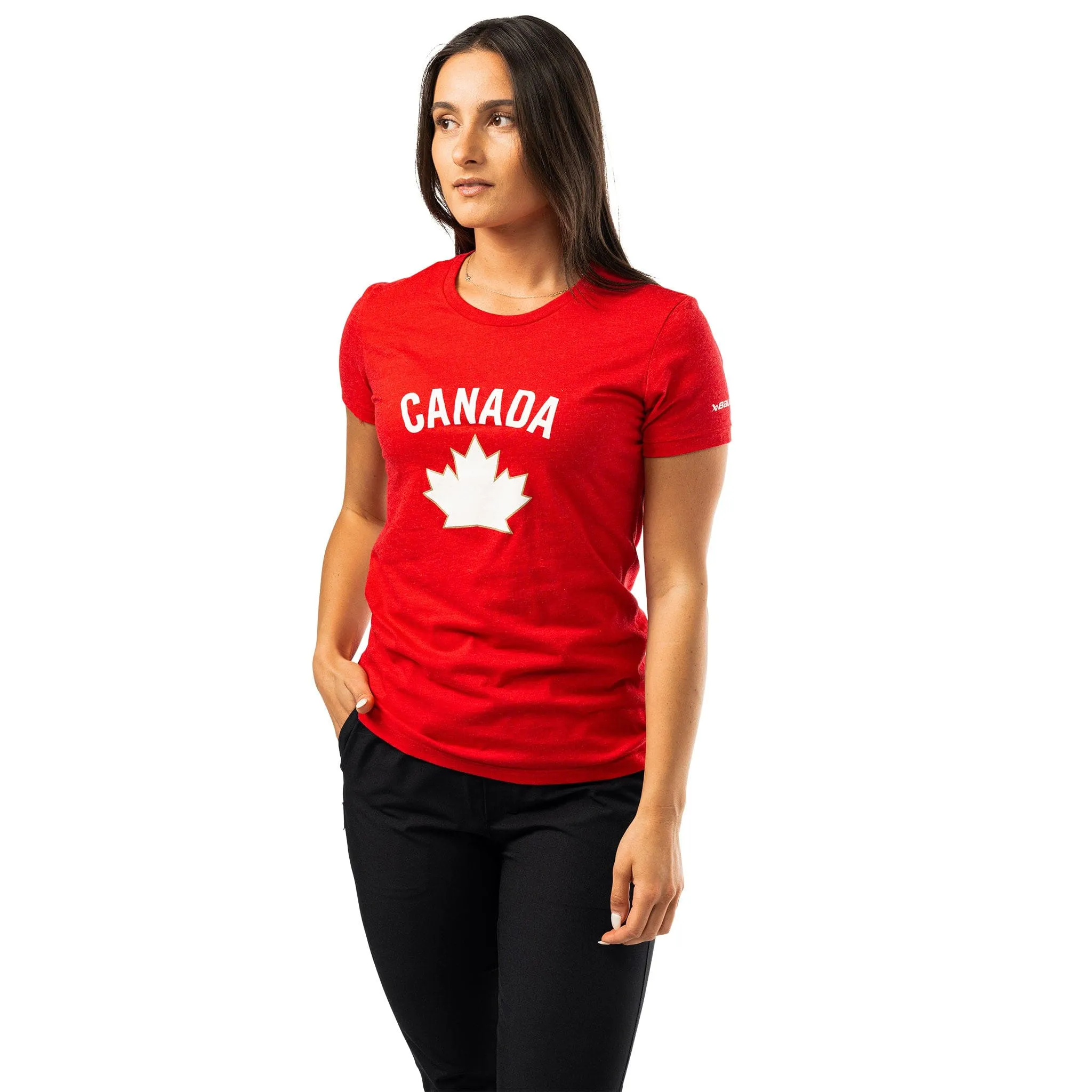 Bauer Hockey Canada Womens Graphic Shortsleeve Shirt - Red